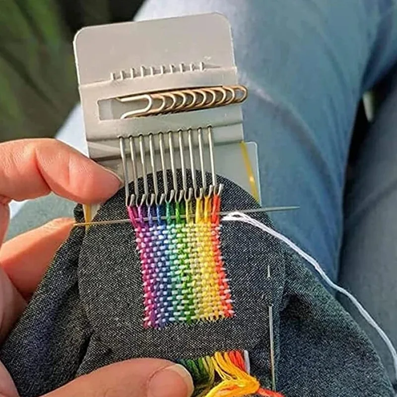 Diy Kreative Flechten Flicken Maschine Hand Stricken Holz Geschwindigkeit Weve Typ Kleine Webstuhl Werkzeug Nähen und Stricken Webstuhl