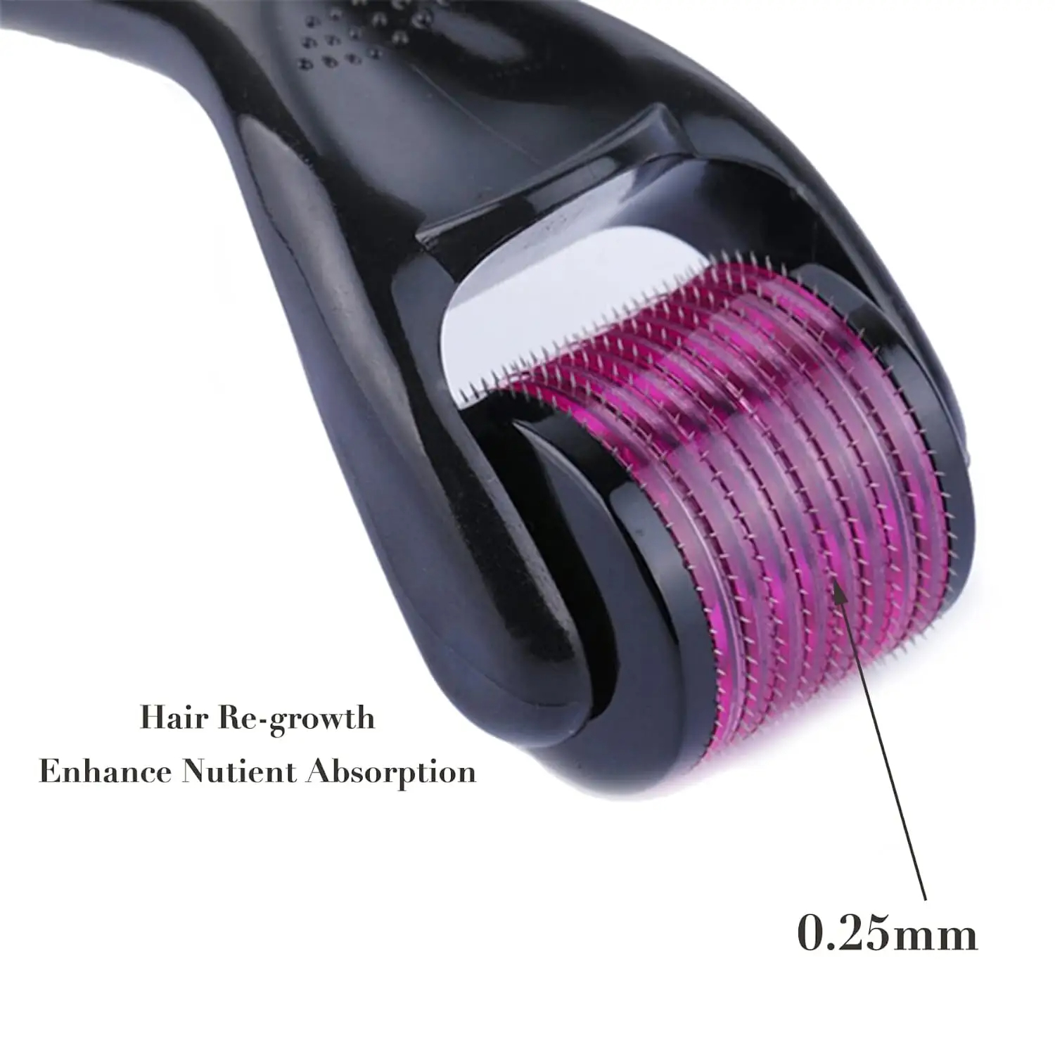 Rolo derma clássico profissional 540 para crescimento de cabelo, micro rolo facial para cuidados com a pele