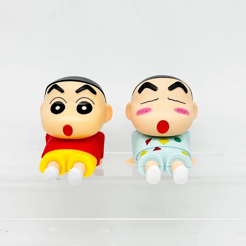 Anime Crayon Shin-Chan Mobile Phone Holder Desktop Ornaments Action Figures Model Statue doll Toy Gifts