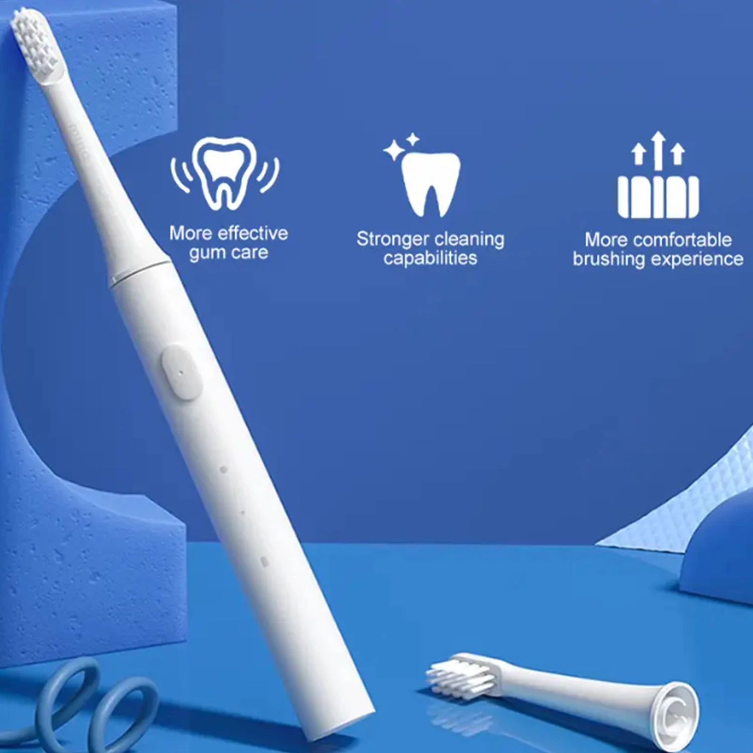 Cepillo de dientes eléctrico sónico T10 Mi cepillo de dientes inteligente resistente al agua IPX7 recargable USB para blanqueamiento de cepillo de dientes