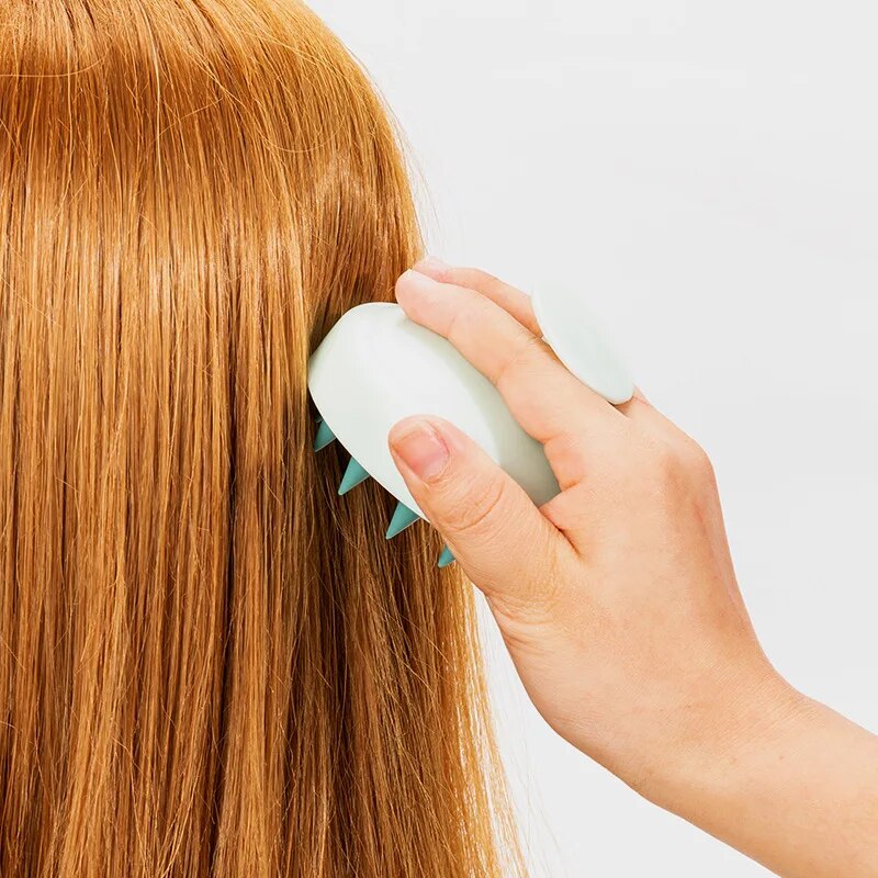Brosse à shampoing en Silicone, peigne de Massage du cuir chevelu, peigne de lavage des cheveux, brosse de Massage corporel, brosse de bain-douche, outil de Salon de coiffure