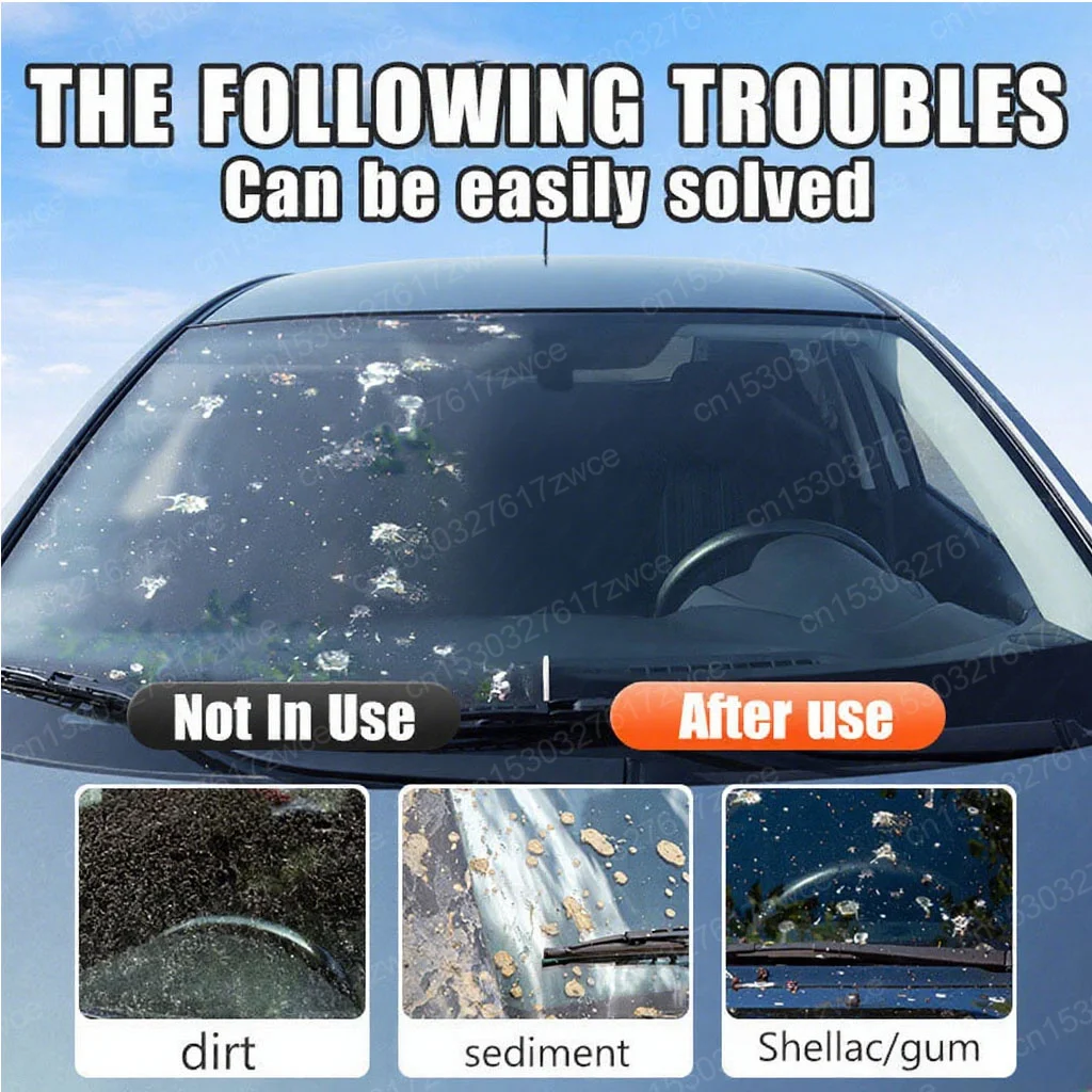 Autoglas-Polierpaste, Windschutzscheiben-Ölfilm und Oxidationsentfernung, langlebiges, hydrophobes, wasserabweisendes Anti-Regen-Polier-Set