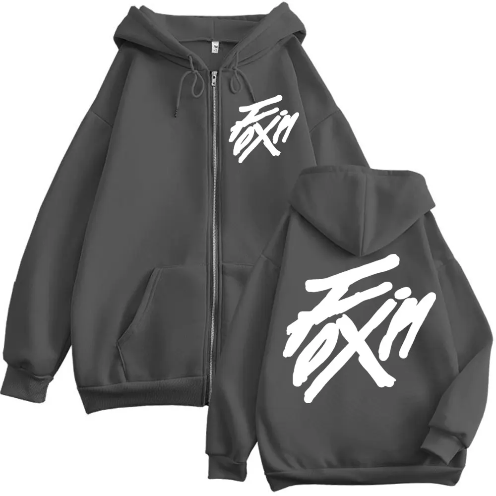 Kpop ateez "flx on" merch zíper hoodie das mulheres dos homens de alta qualidade moda zip up jaqueta casaco outono inverno casual solto camisolas