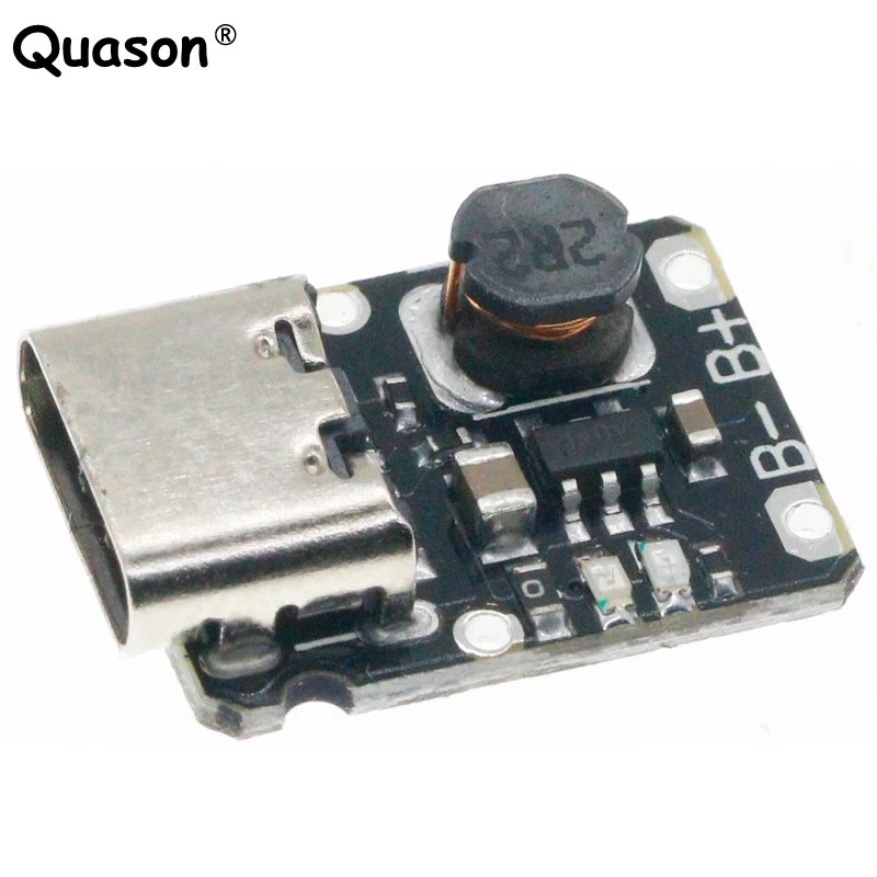 Интегрированный модуль зарядного разряда Type-C 5 В, 3,7 в, 4,2 в, 18650, литиевая батарея для зарядки, повышающая защита платы питания