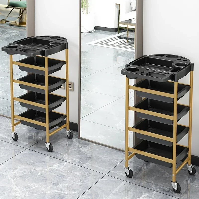 Carrello per parrucchiere Carrello per salone di bellezza Carrello per barbiere cosmetico Carrello per spa Mobili per salone di tatuaggi