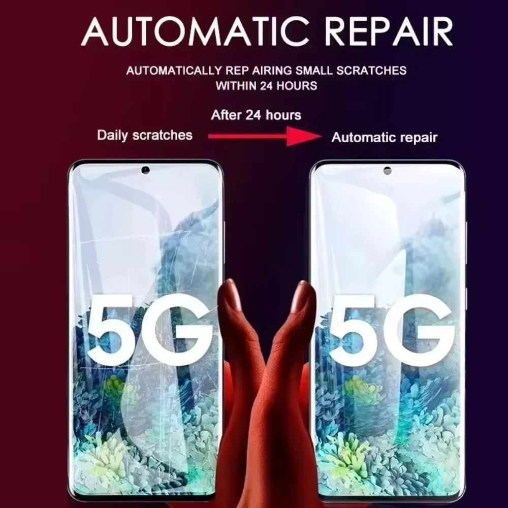 NNBILI 5 pezzi pellicola idrogel per Samsung Galaxy S21 S22 S20 S23 S24 Ultra S10 S9 S8 Plus FE Nota 20 10 9 Plus protezione schermo