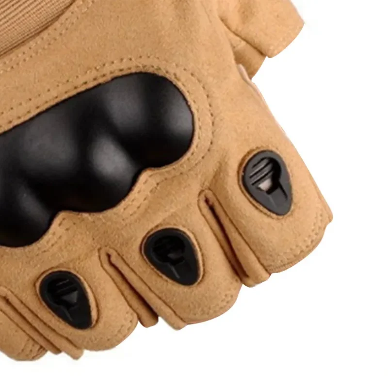 ยุทธวิธีHard Knuckle Half Fingerถุงมือผู้ชายกองทัพทหารการล่าสัตว์ยิงAirsoft PaintballตํารวจDuty Fingerless