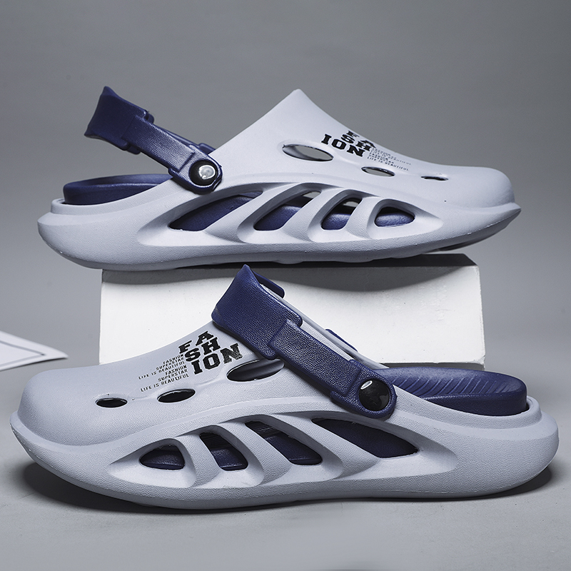2024 neue Männer Outdoor Sandalen Hausschuhe Strand Komfortable Dicke Weiche Sohle Clogs Männer Casual Schuhe Garten Schuhe Herren Strand Sandalen