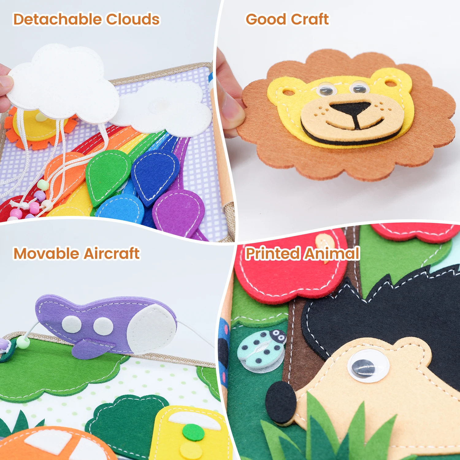 Montessori ของเล่น Busy Board ยีราฟ Busy Book ก่อนวัยเรียนการเรียนรู้การศึกษา Quiet Book Sensory Travel ของเล่นสําหรับทารก 3 4 5 6 อายุ