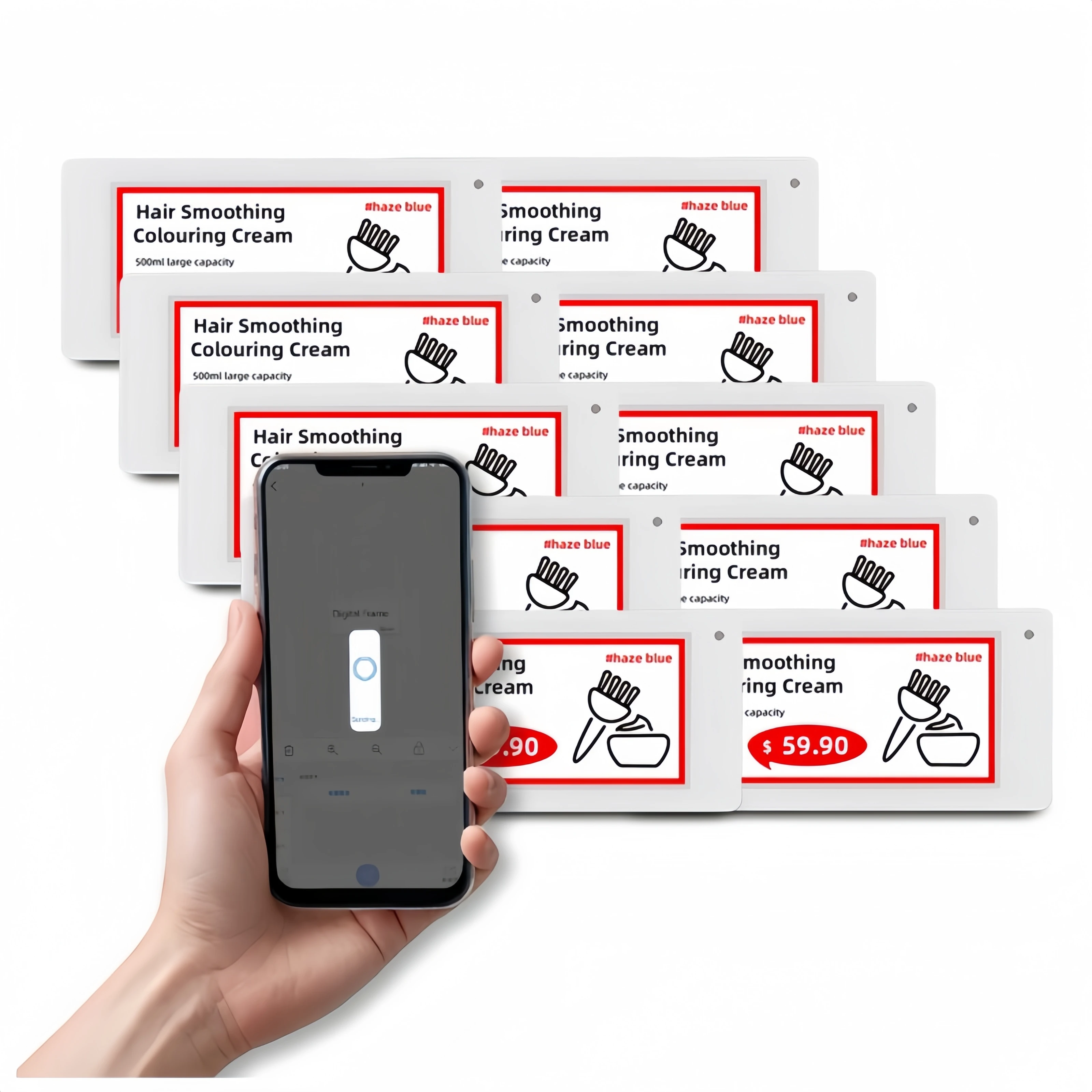 2025 Top Sale Standalone Mobile update ESL Epaper Eink Electronic Shelf Label for Grocery