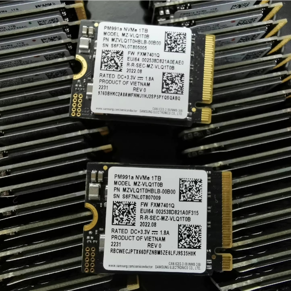 SSD PM991a 256GB 512GB 1TB PCIe 3.0x4 NVME 2280 PM991 128GB M.2 2230 2242 PM9B1  FOR Surface Pro Steam Deck support SAMSUNG