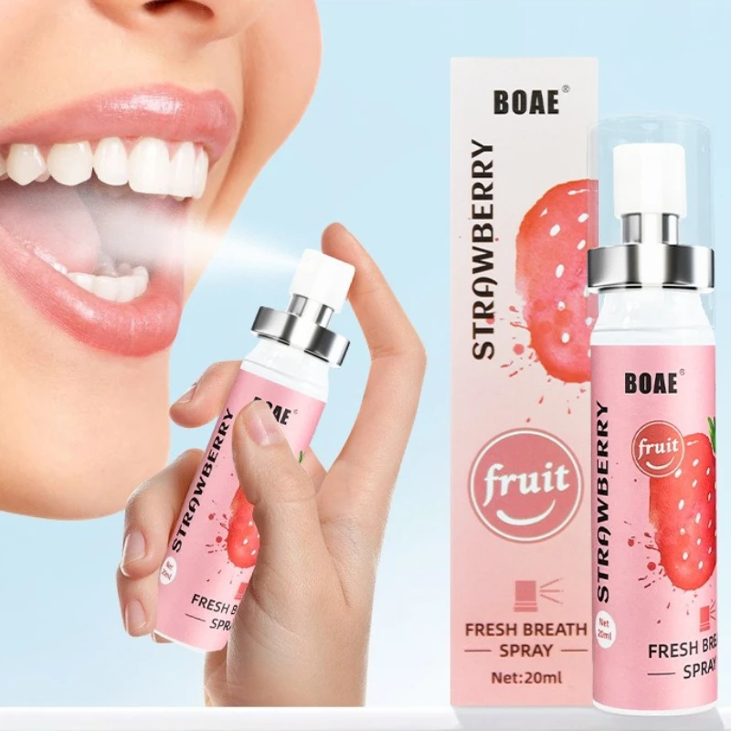 Spray Oral fresco de 20ML, cuidado de las encías antibacteriano, Spray desodorizante portátil con fragancia duradera para el cuidado de la salud bucal