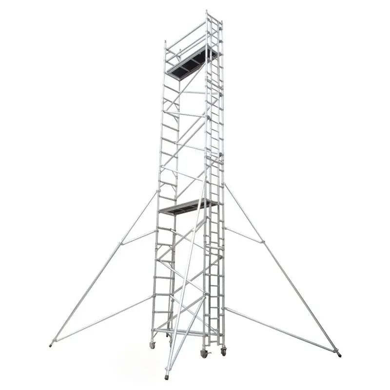 Andamio de aluminio móvil de las escaleras de la torre de la andamio de 6M 12M para la construcción