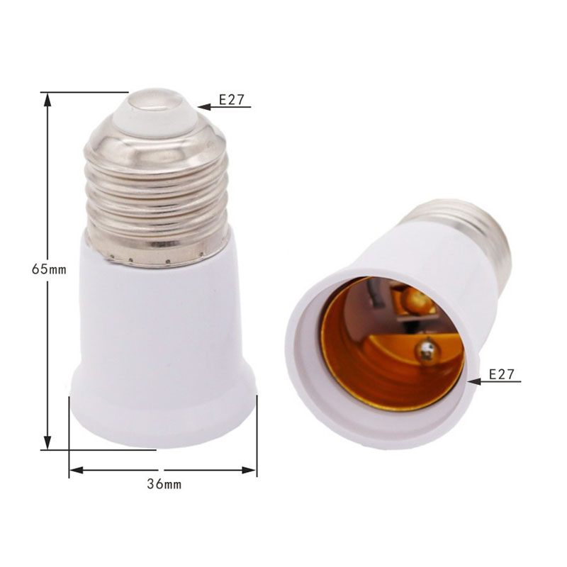 65mm E27-E27 extended lamp holder E27 to E27 conversion lamp holder E27-E27 extended lamp holder adapter
