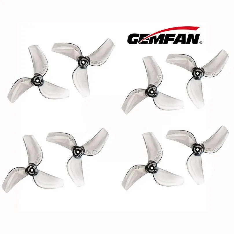 4Pairs(4CW+4CCW) Gemfan 1219S 31mm 3-Blades Ultra-lightweight Propeller for FPV Tinywhoop Micro Drone 0702 29000KV DIY Parts