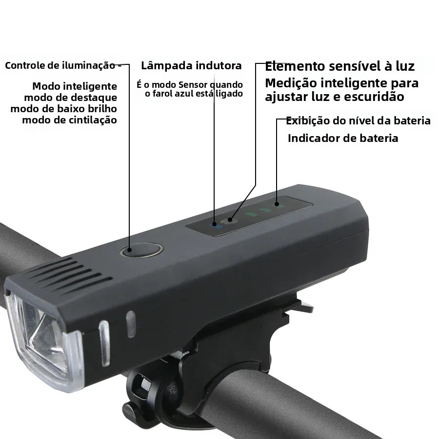 1000lm luz dianteira da bicicleta brilhante lanterna led lanterna recarregável usb mtb lâmpada traseira para ciclismo farol