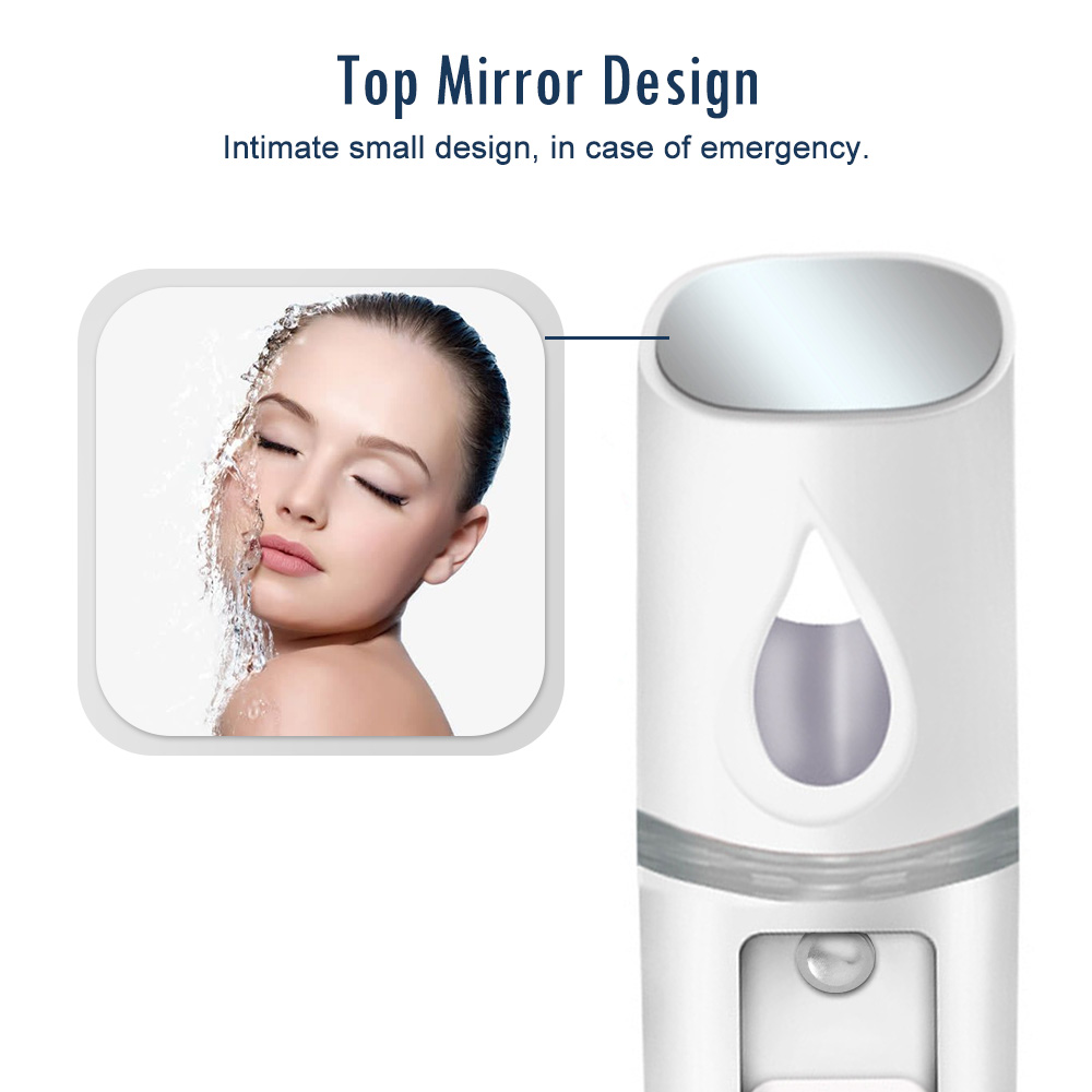 Nano Facial Steamer Mist Spray Eyelash Extensions Cleaning Pores Water SPA Moisturizing Hydrating Face Sprayer USB Rechargeable