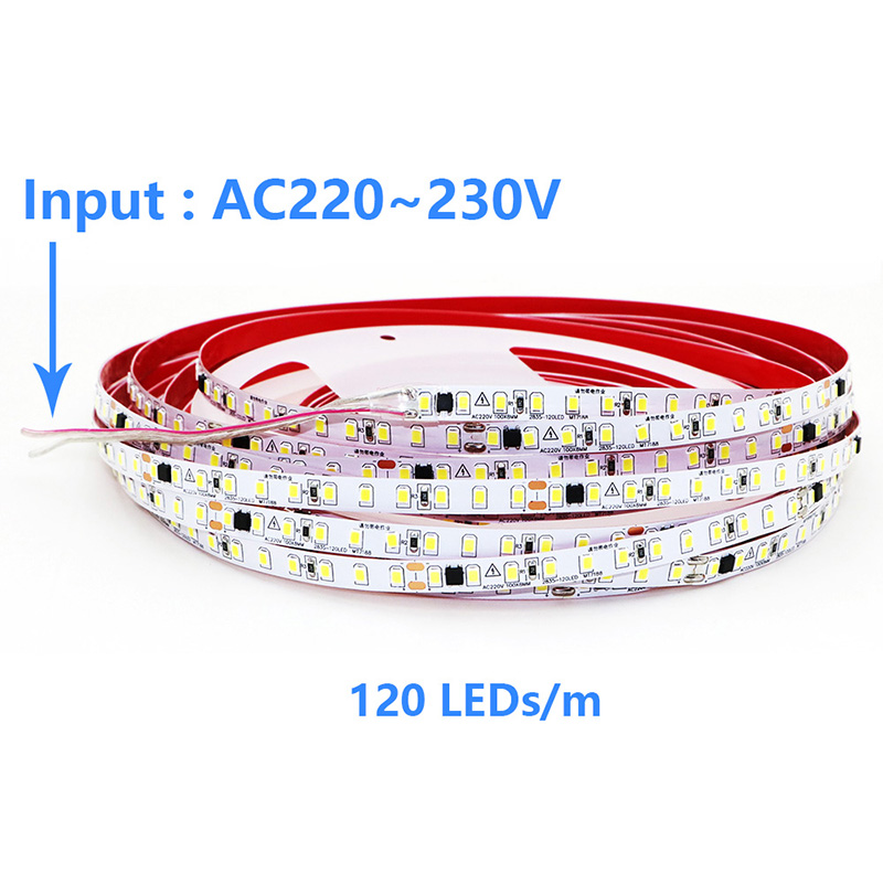 Tira Flexible de luces LED para el hogar, barra de luz suave recortable de 20m, 220V, 230V, 2835, 120LED/M, color rojo, azul hielo, verde, amarillo, rosa, 110V, 120V