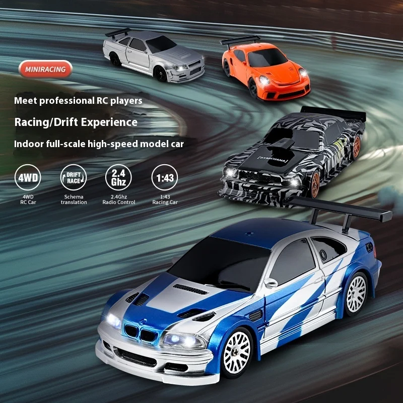 2,4G 15 km/h RC Drift Auto Spielzeug 1/43 High-Speed Fernbedienung Verbesserte Gyro Mini Modell Fahrzeug elektrische Racing Autos für Kinder Geschenk
