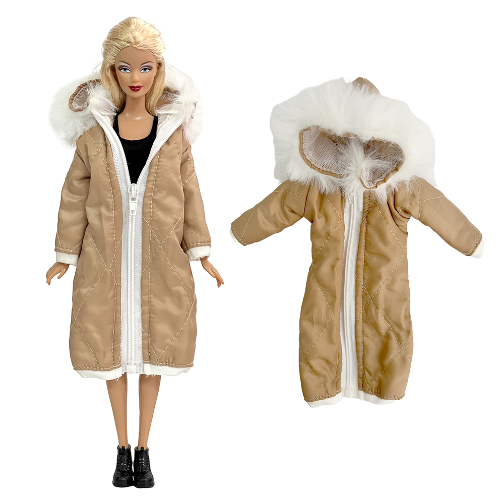 NK Mode Puppe Mantel 11,5 zoll Puppe Kleidung Kostüm Winter Baumwolle Mantel 1/6 Puppe Gewachsen Winter Kleid 30CM Puppen zubehör JJ