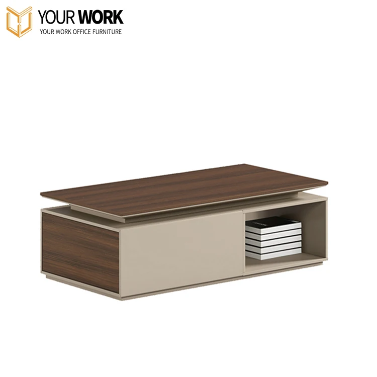 Mesa de centro de grão de madeira cinza claro conjunto de mesa de centro de móveis simples e modernos