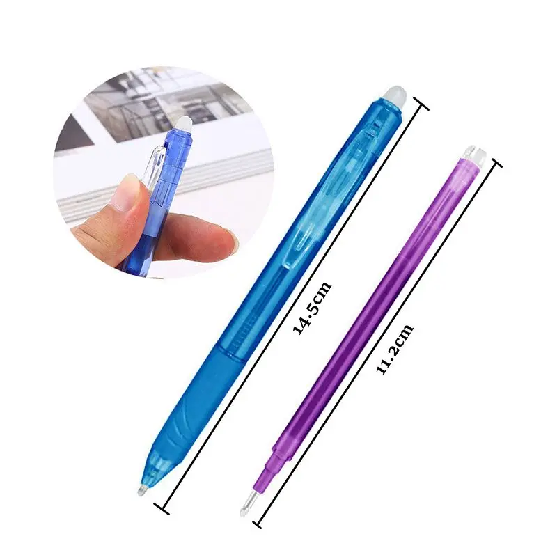 0.7Mm Ma Thuật Viết Xong Xóa Được Bút Bấm Bút Gel Bộ 8 Màu Xong Xóa Được Nạp Cần Mực Gel Văn Phòng Phẩm Rút Bút Có Thể Rửa Được tay Cầm Cần