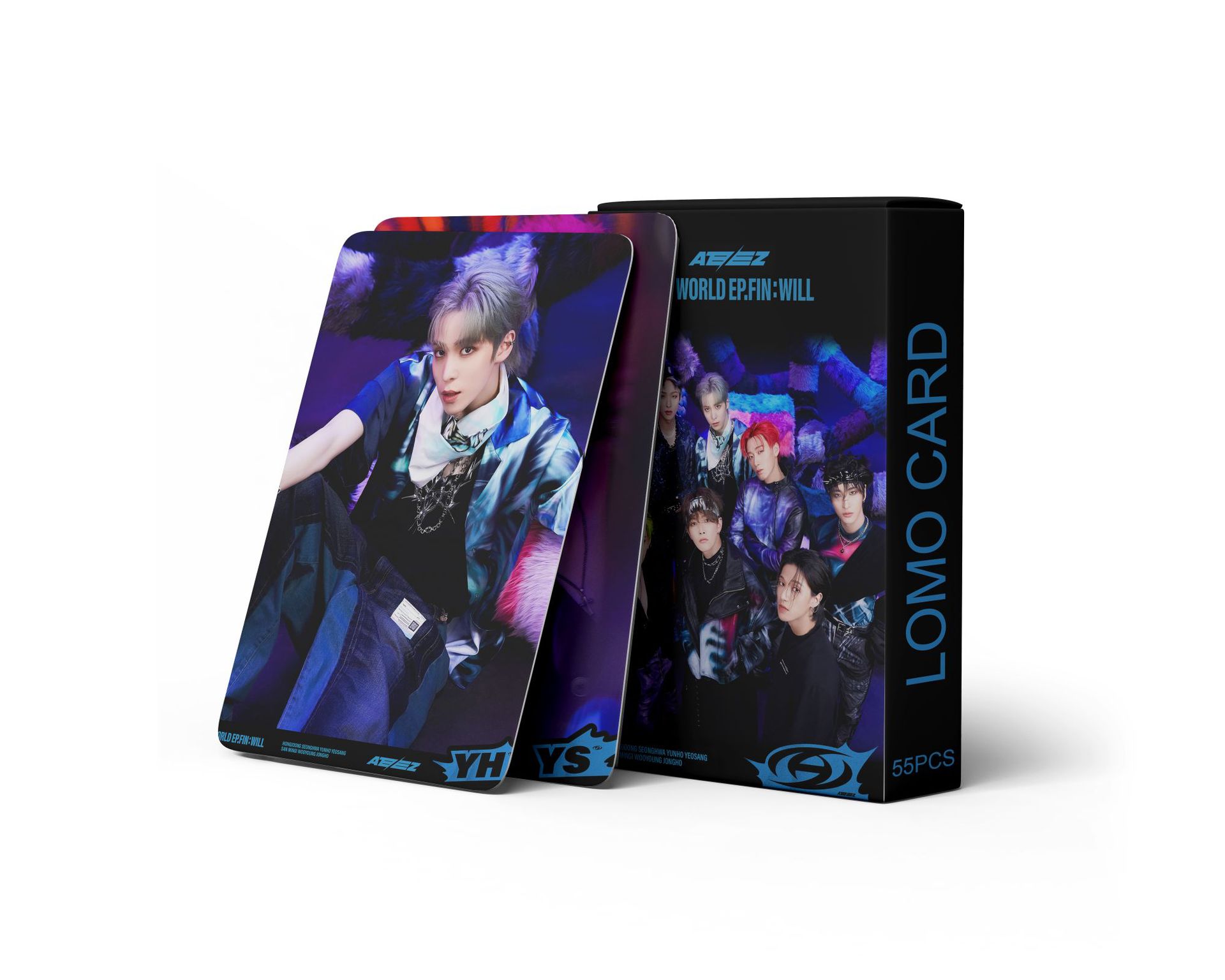 k-pop ATEEZ 새 앨범 THE WORLD EP.FIN : WILL 엽서 LOMO 카드 포토카드
