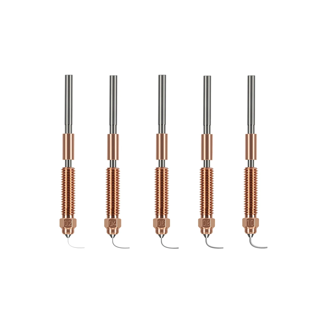 Creality K1C Nozzle Unicorn Quick-Swap Nozzle Kit 0.2/0.4/0.6/0.8/1.0mm Hardened Steel High-Speed Nozzles for K1C/Ender V3