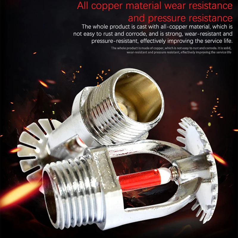 1PC 68 Degrees Pendent for Fire Extinguishing System Protection Sprinkler Head Pendent Sprinklers Side Hidden Fire Sprinkler