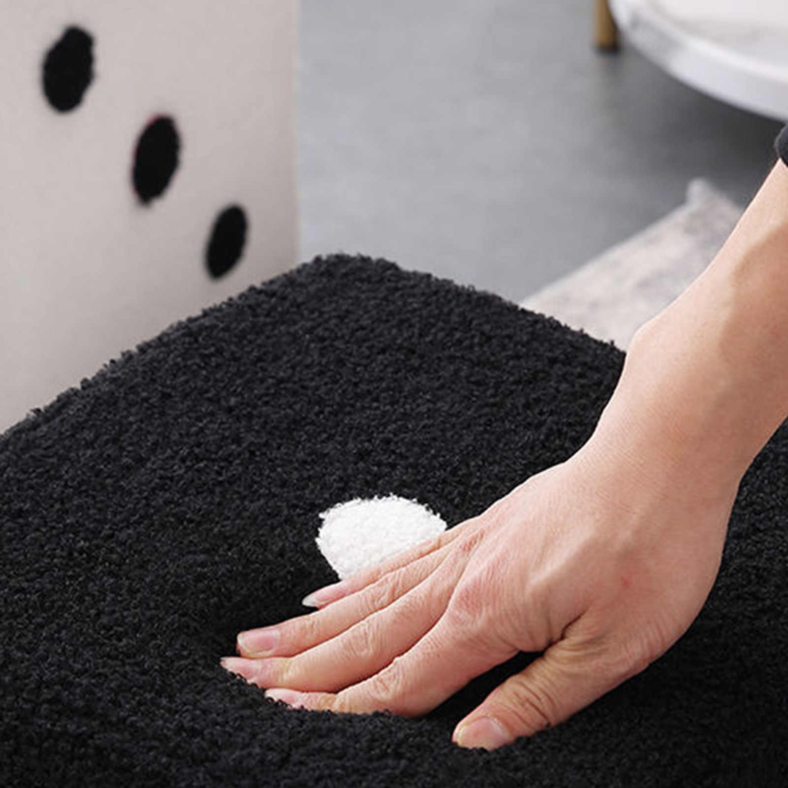 Taburete de pie suave, cómodo, Simple, cálido, Base resistente para el hogar, sala de estar, dormitorio, taburete de maquillaje, taburete de zapatos