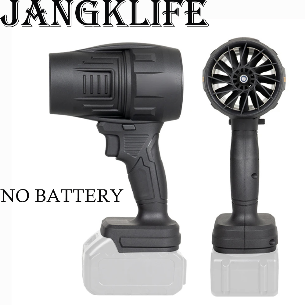 JANGKLIFE Turbo พัดลมรุนแรง Air Gun Thrust Stepless ความเร็วสูง Turbofan Leaf Blower มือถือ Jet พัดลมสําหรับแบตเตอรี่ Makita
