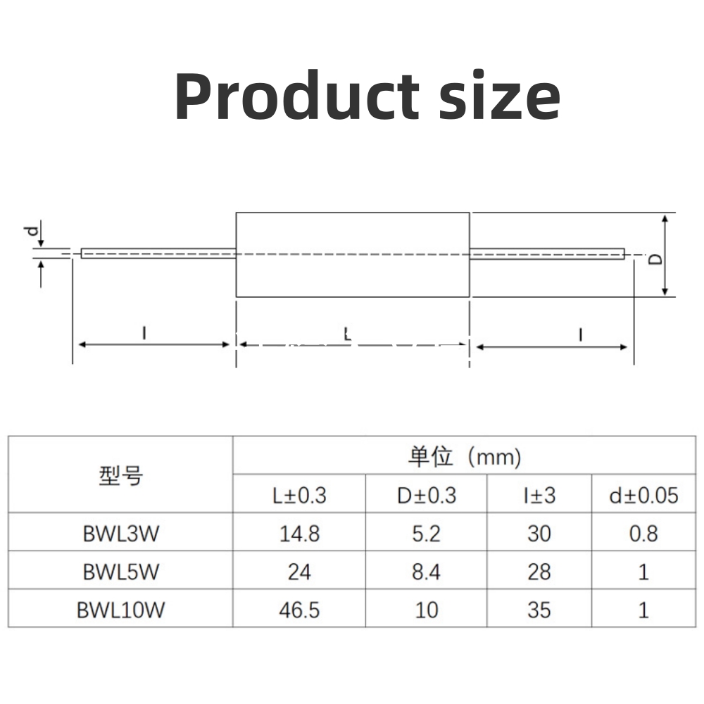 3W 5W 10W BWL ตัวต้านทานความแม่นยําสูง R005 -- 20K โอห์ม 0.1% TCR ต่ํา Non-INDUCTIVE 100R 500R 1K ความต้านทานต่ํา Sampling ตัวต้านทาน