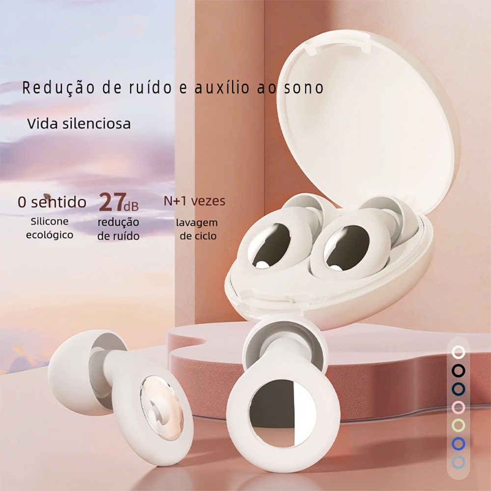 Tampões de ouvido silenciosos para dormir, redução de ruído, super macios, reutilizáveis, proteção auditiva, anti-ruído, para concertos, viagens, trabalho