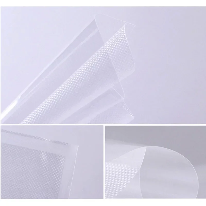Lebensmittel-Vakuum-Aufbewahrungsverpackungsbeutel für Vakuumierer, Fleisch, Obst, Gemüse, Sous-Vide-Kochbeutel, 12/15/20/25/28 cm, 500 cm/Rolle