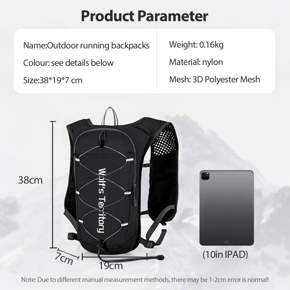 NEWBOLER extérieur Trail course sac à dos ultraléger course gilet d'hydratation respirant Marathon course sac à dos bouteille d'eau