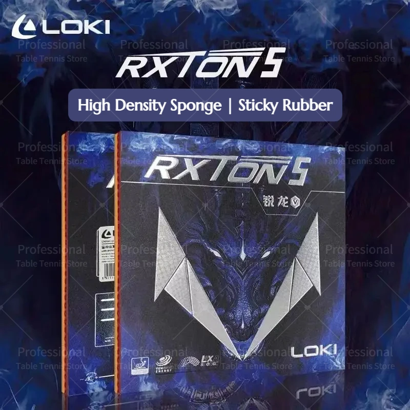 Оригинальная гумка для настольного тенниса LOKI RXTON 5, липкие резинки, петля для вращения, наступательная губка для пинг-понга, оригинальная губка для пинг-понга Loki