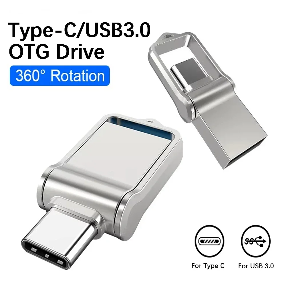 Оригинальные USB-флеш-накопители типа C, 512 ГБ, 1 ТБ, высокоскоростной флэш-накопитель USB 3,0, OTC 2 ТБ, U-диск, память для телефона Xiaomi, ПК