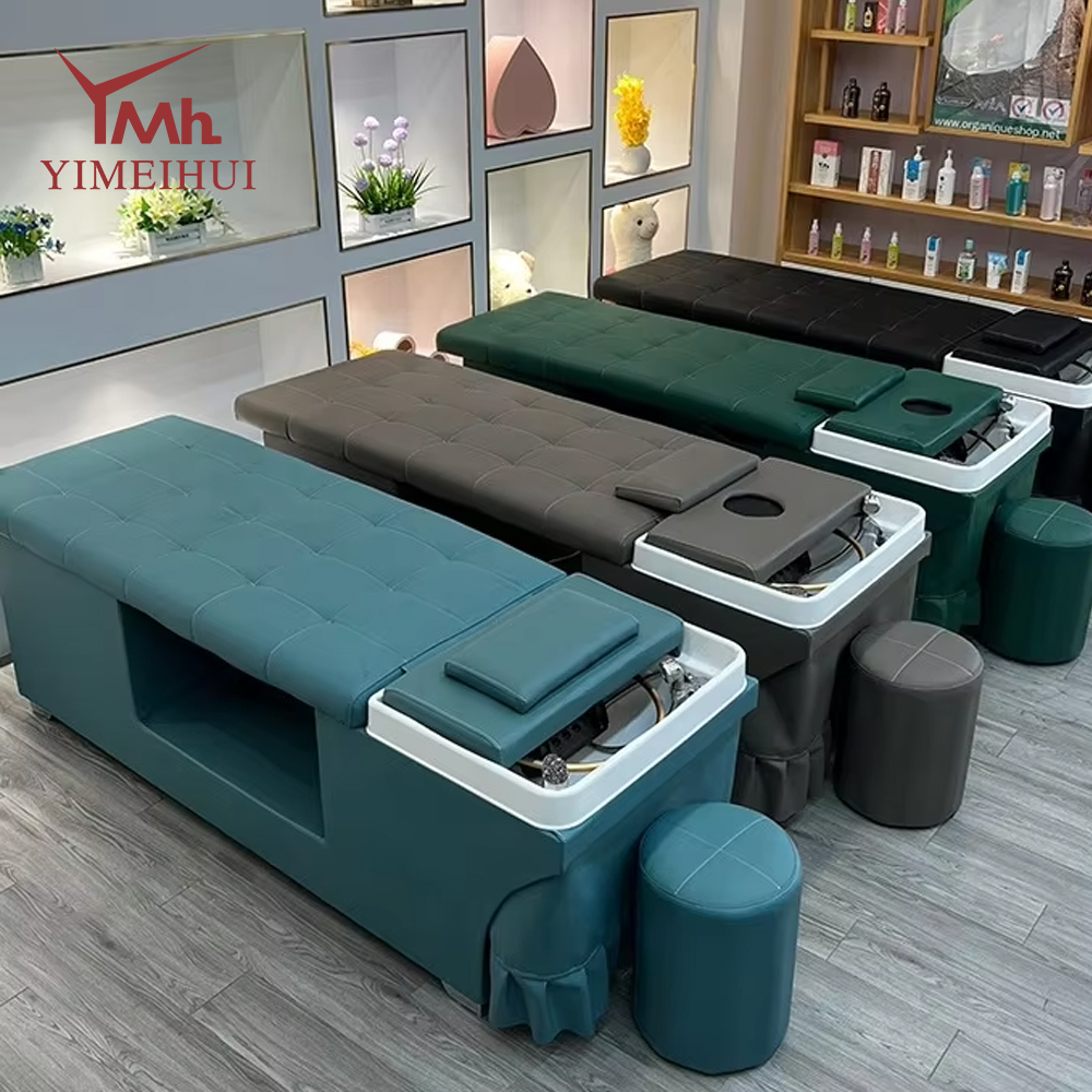 Salon Washing Hair Massage Hydrotherapy Shampoo Bed Spa Head Water Therapy Circulation Shampoo Beds