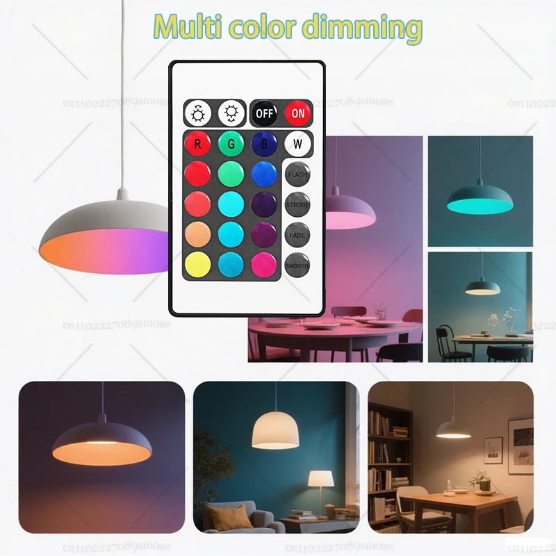 Lampadina LED E27 RGB 220V con telecomando IR 24 telecomandi che cambiano colore Lampada multicolore Faretto per la decorazione domestica della festa in camera da letto