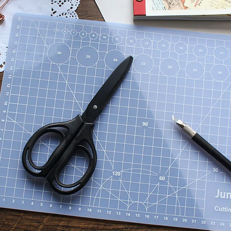 A3/A4/A5 Cutting Mats Translucent  Pvc Grid Lines Self Healing Cutting Board Tool Fabric Leather Paper Craft Diy Tools Plate Pad