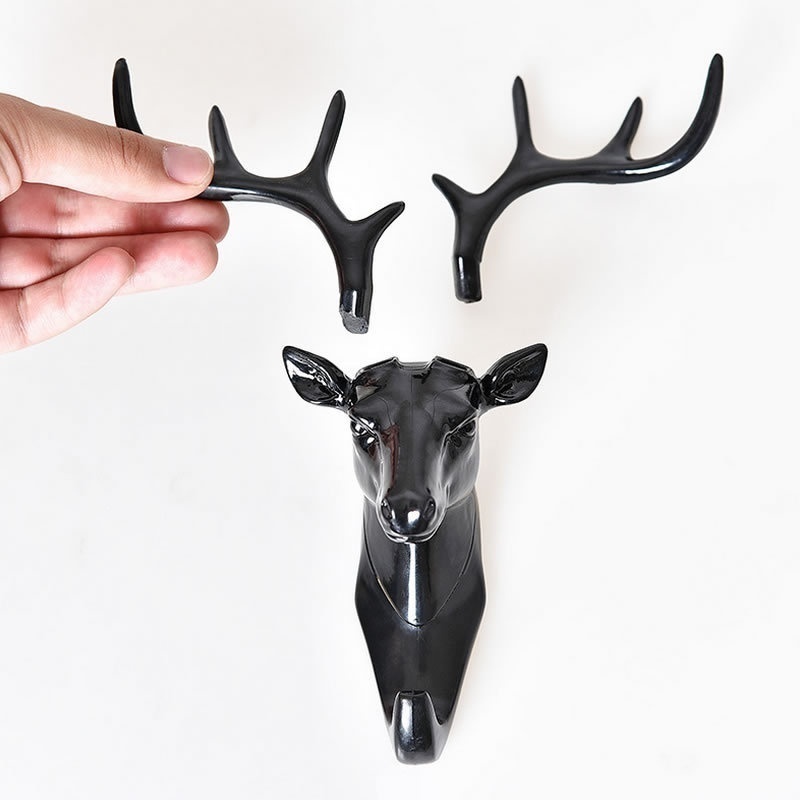 Tier Modellierung Haken Kreative Vintage Wand Hängen Haken Hängende Kleidung Hut Schal Schlüssel Deer Hörner Aufhänger Rack Wände Dekoration