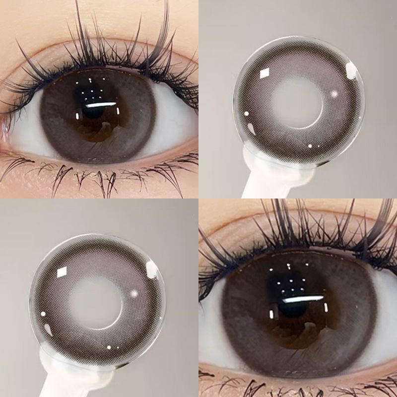 DUOXIU, 1 par de lentes para miopía, lentes de contacto de Color rojo para ojos, lentes con dioptrías, lentes graduadas de moda de 0 a 8,00 grados