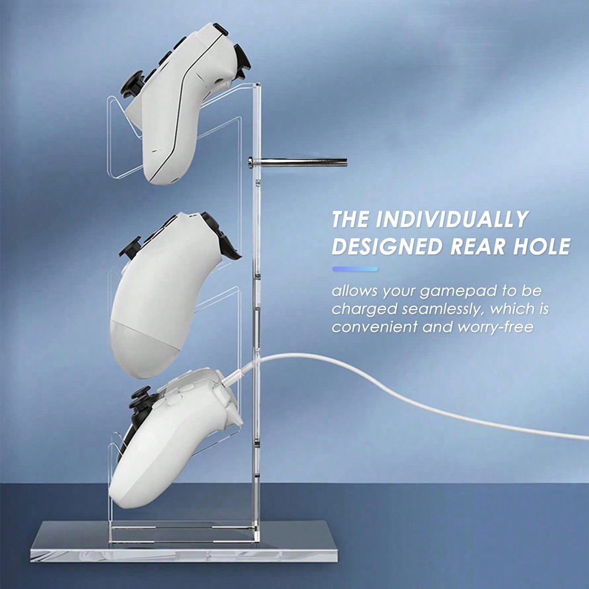 Universal 3-layer controller holder and headphone holder game accessories For PS5 PS4 storage holder black, white, transparent