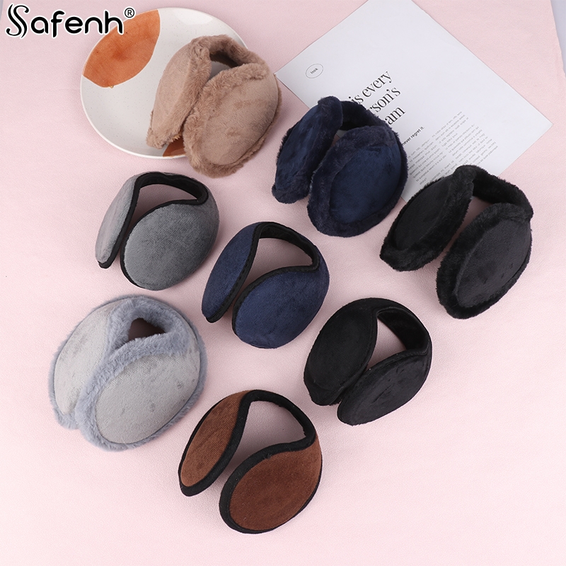 Soft Windproof Earmuffs Men Women's Ear Warm Protector Thicken Plush Winter Warm Fleece Earmuff Outdoor Cycling Warmer Ear Muffs
