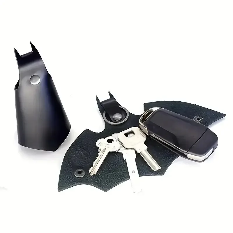 1pc 키 체인 펜던트 PU 가죽 자동차 키 수호자 가정용 안티-분실 허리 교수형 키 가방 아버지의 날 선물, 남자 친구 선물