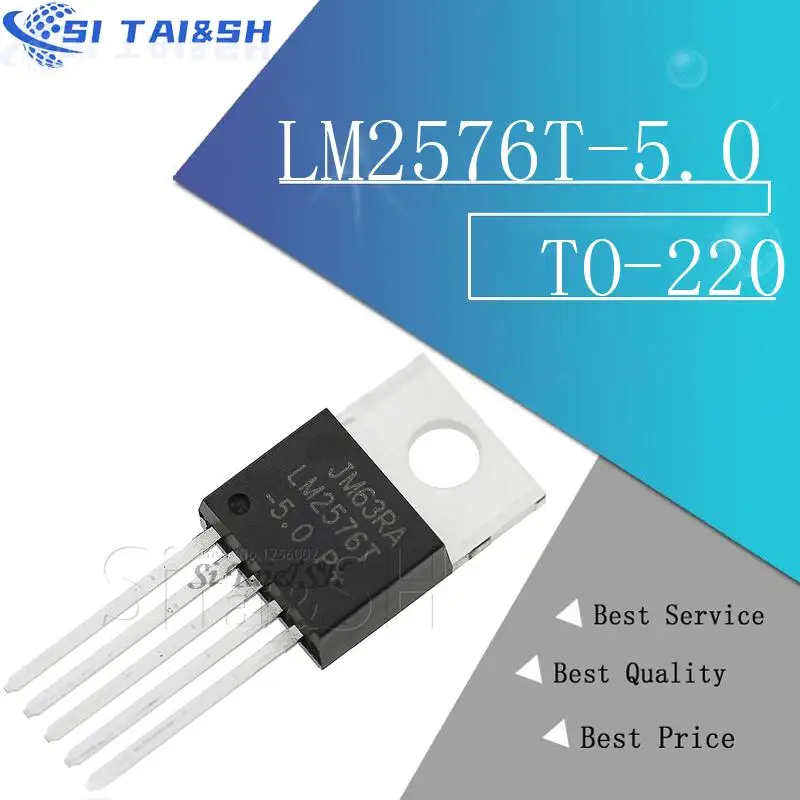 10 Uds LM2576T-5.0 LM2576-5.0 LM2576T-5 LM2576T-5V sistema de datos nuevo y original