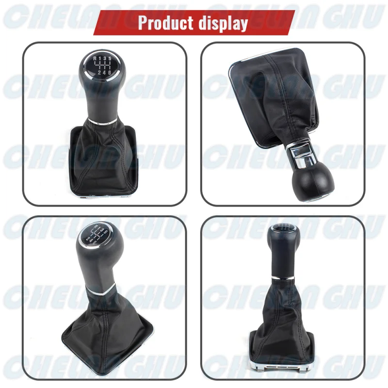 For Opel Zafira B 2005 2006 2007 2008 2009 2010 Car-styling 6 speed gear shift knob with pu  boot Car accessories