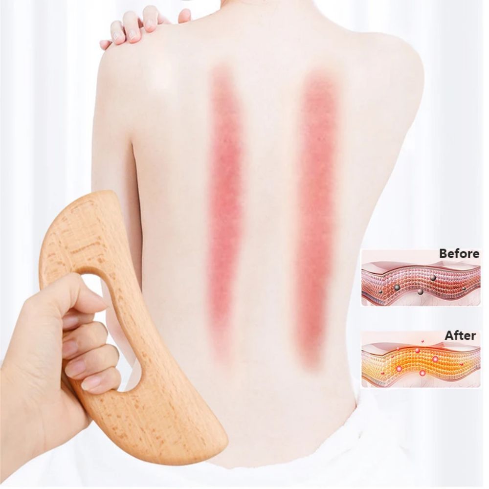 Ferramenta de madeira gua sha placa de raspagem ferramenta de massagem emagrecimento guasha placa de massagem gua sha raspador ferramenta de terapia de massagem corporal