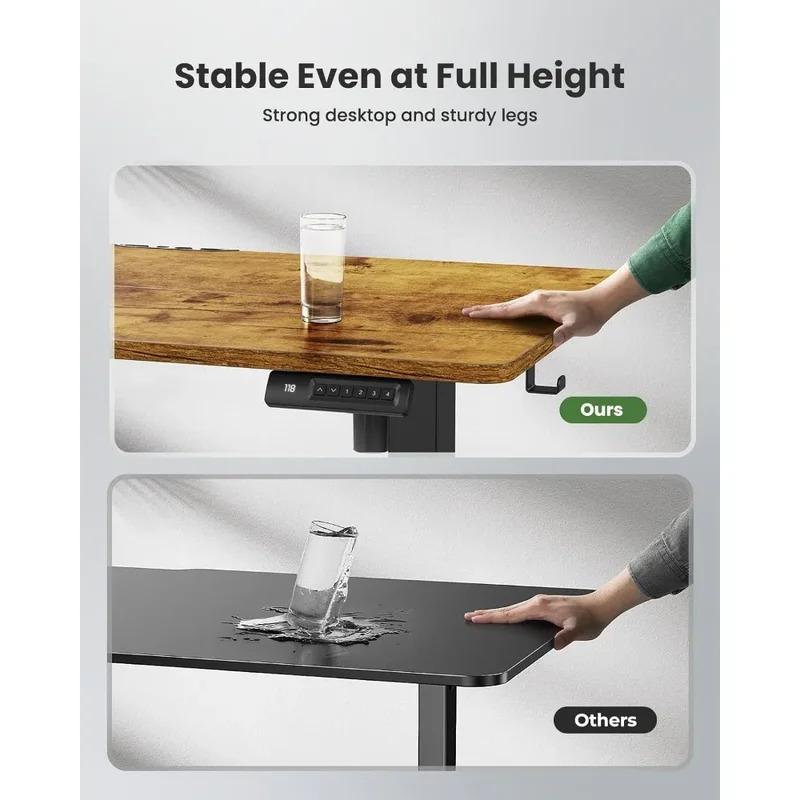 55*24 Inches Sit-stand Desk Standing Desk Height Adjustable Gaming Computer Table Game Gaming Furniture Office Room Desks Laptop