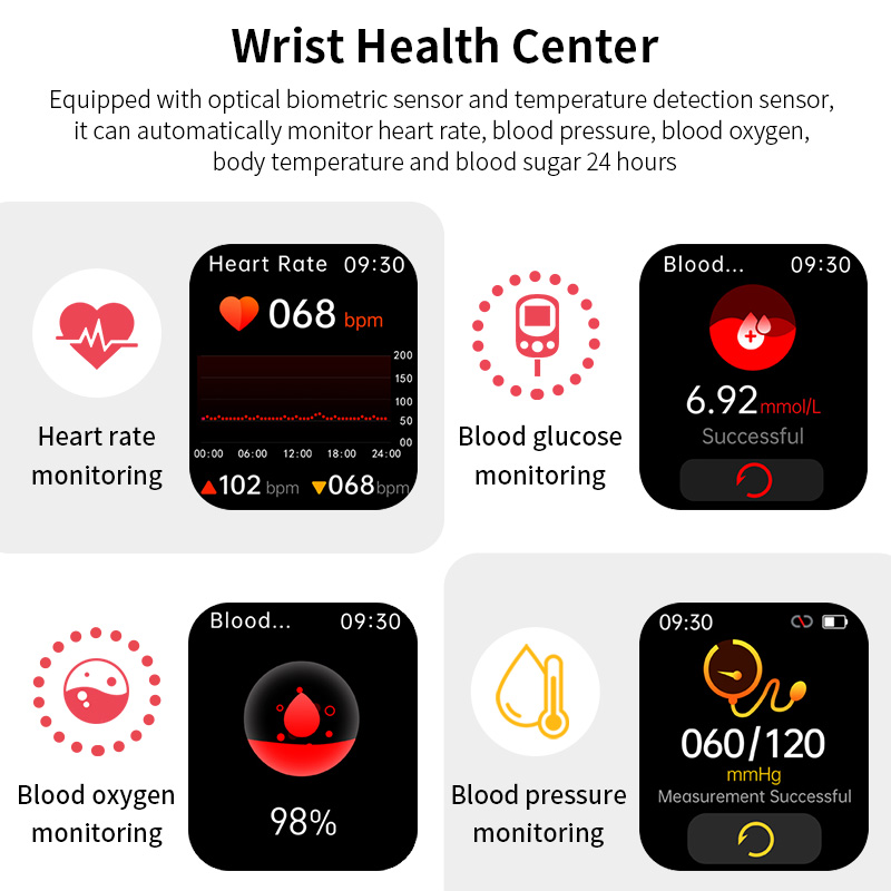 Lige-男性と女性のためのHD接続された時計,スマートウォッチ,身体活動,血圧モニター,専門家向け